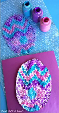 Bubble Wrap Egg Stamp