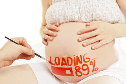 Belly Paint Pregnancy Announcement