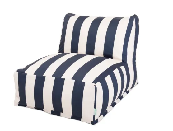 Indoor/Outdoor Vertical Stripe Bean Bag Chair