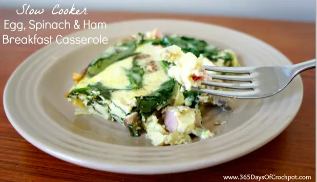 Egg, Spinach & Ham Casserole