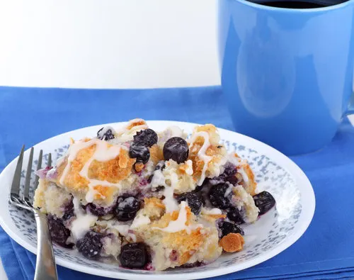Blueberry Bread Pudding