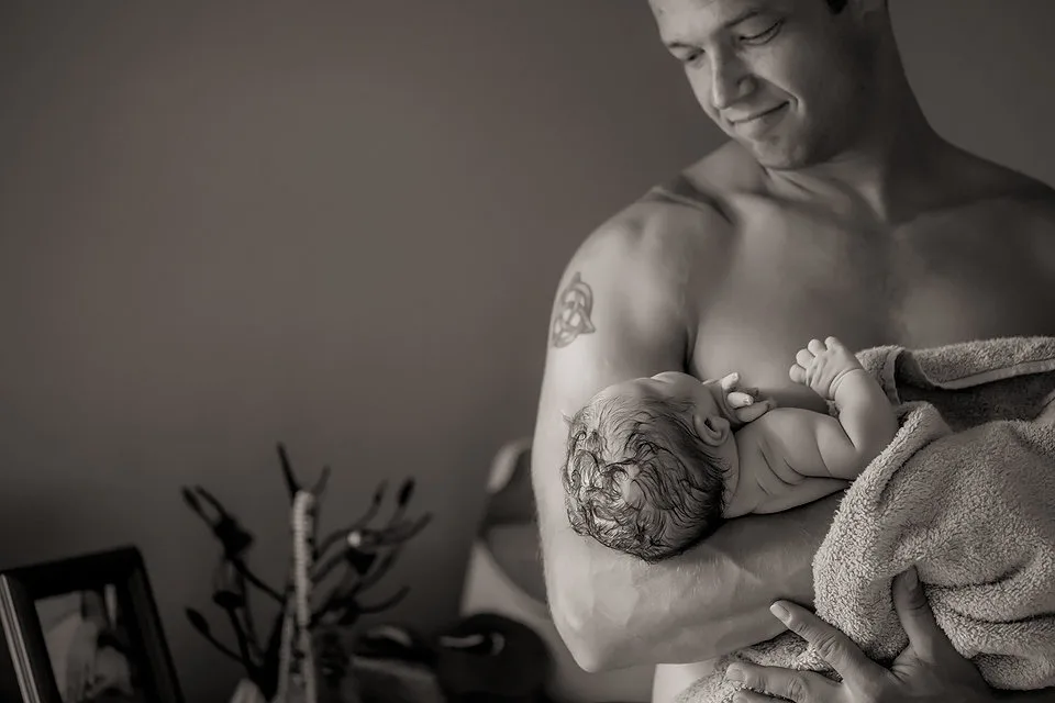 Safe in Dad's Arms