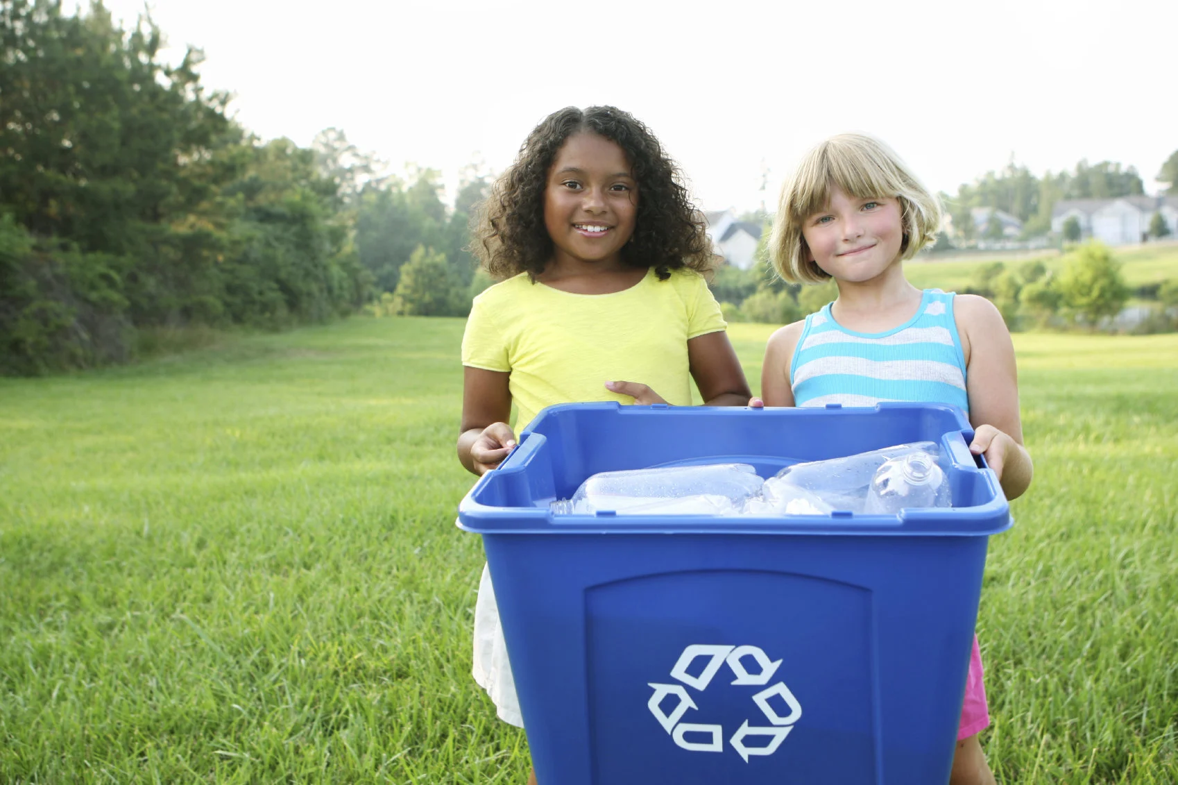 Volunteer at a recycling center.