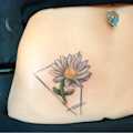 Daisy Hip Tattoo