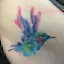Watercolor Hummingbird Hip Tattoo-placeholder