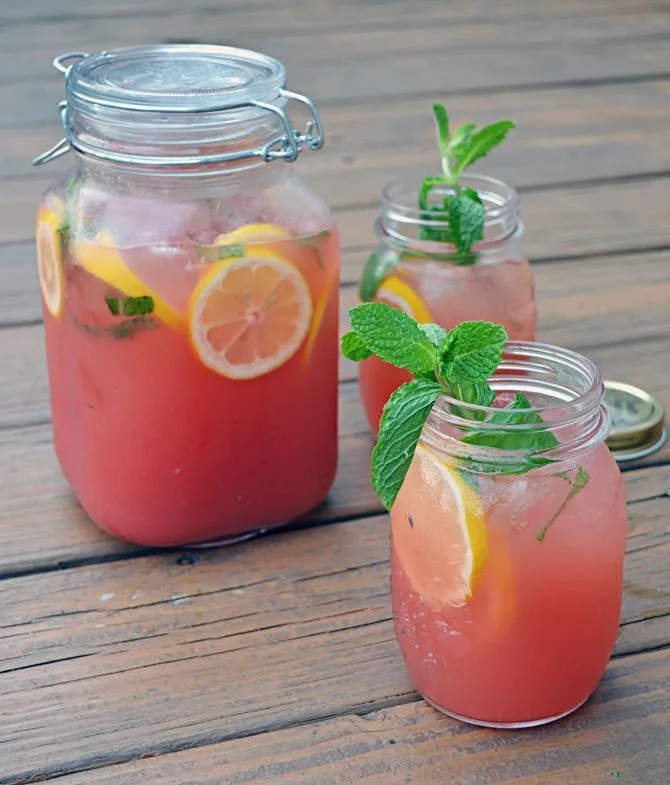 Boozy Watermelon Mint Lemonade