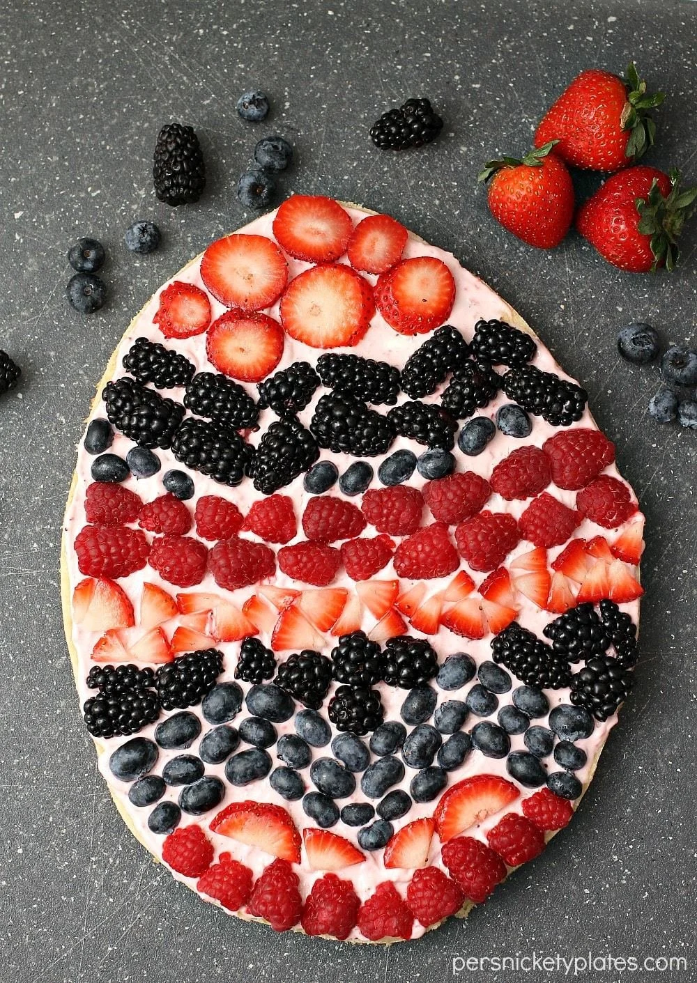Easter Egg Fruit Pizza