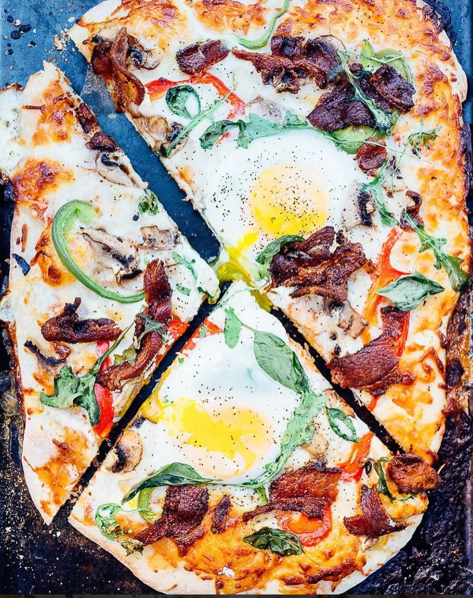 Supreme Bacon and Egg Breakfast Pizza