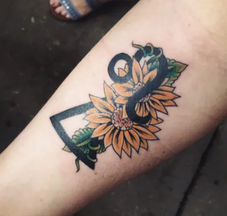 Flower Power Zodiac Tattoo