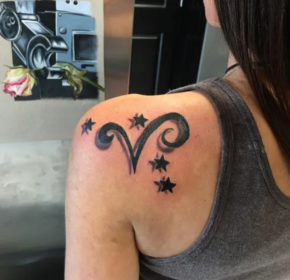 Star Studded Zodiac Tattoo