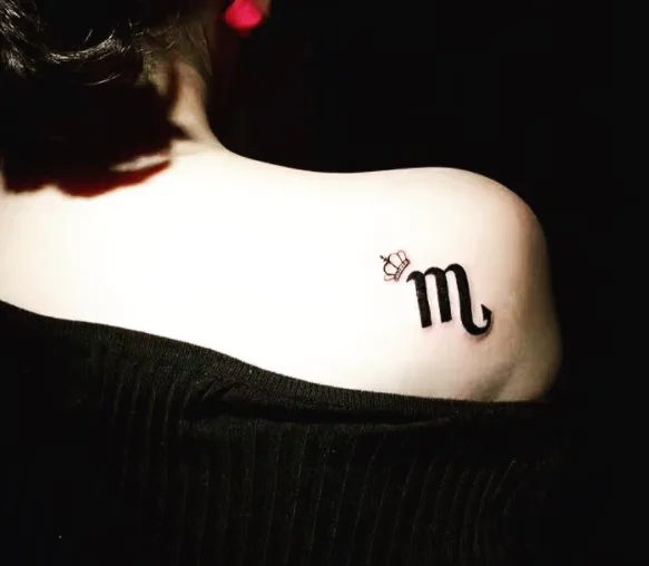 Crowned Zodiac Tattoo