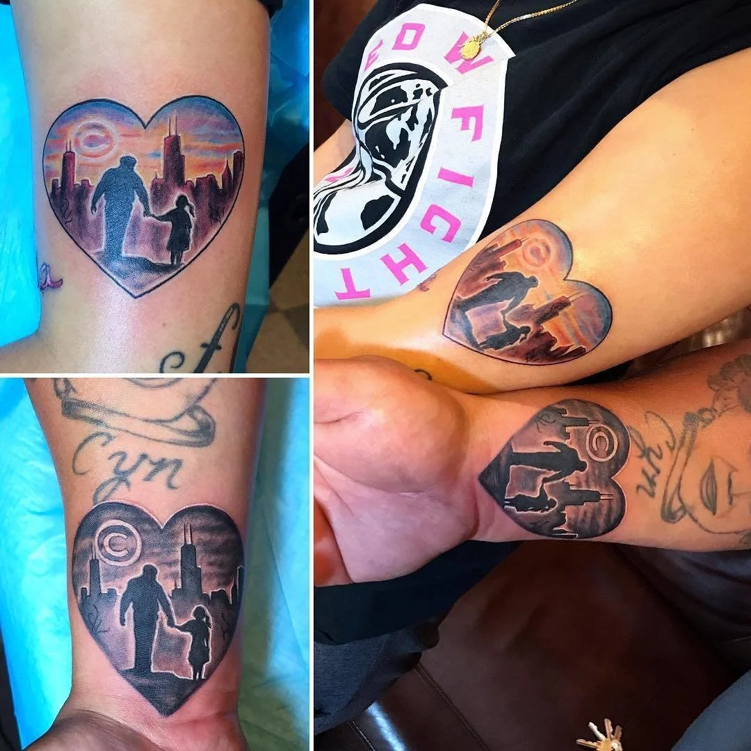Take My Hand Father-Daughter Tattoos
