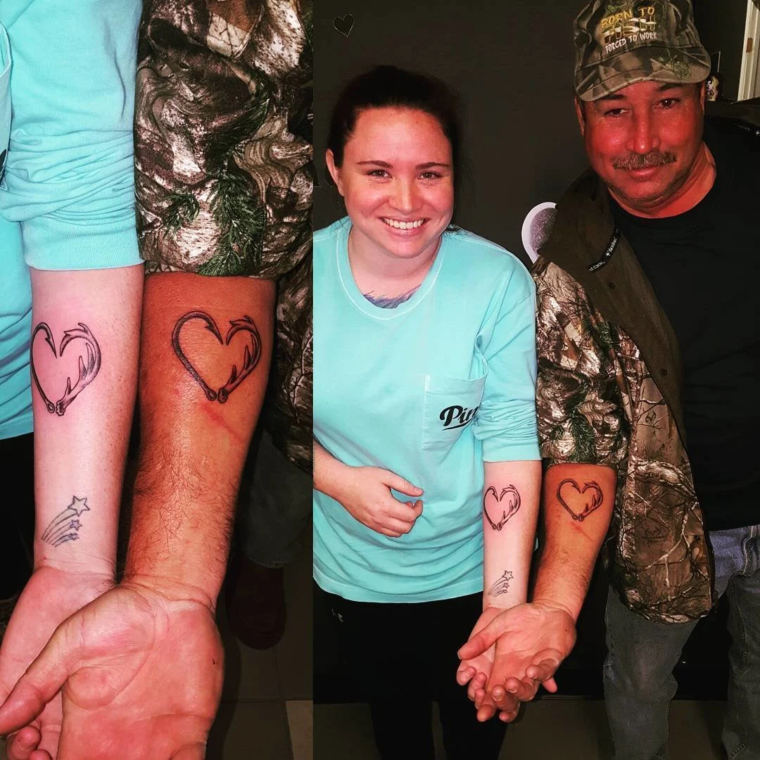 Heart Father-Daughter Tattoos