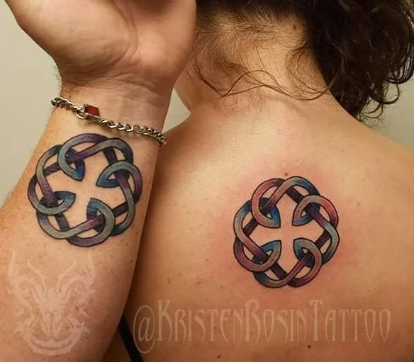 Celtic Knot Father-Daughter Tattoos