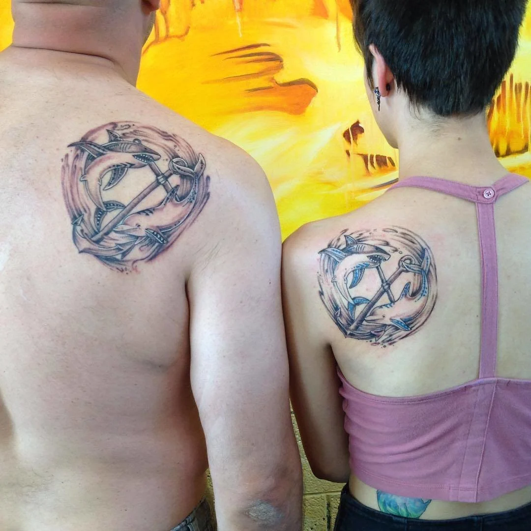 Yin and Yang Father-Daughter Tattoos