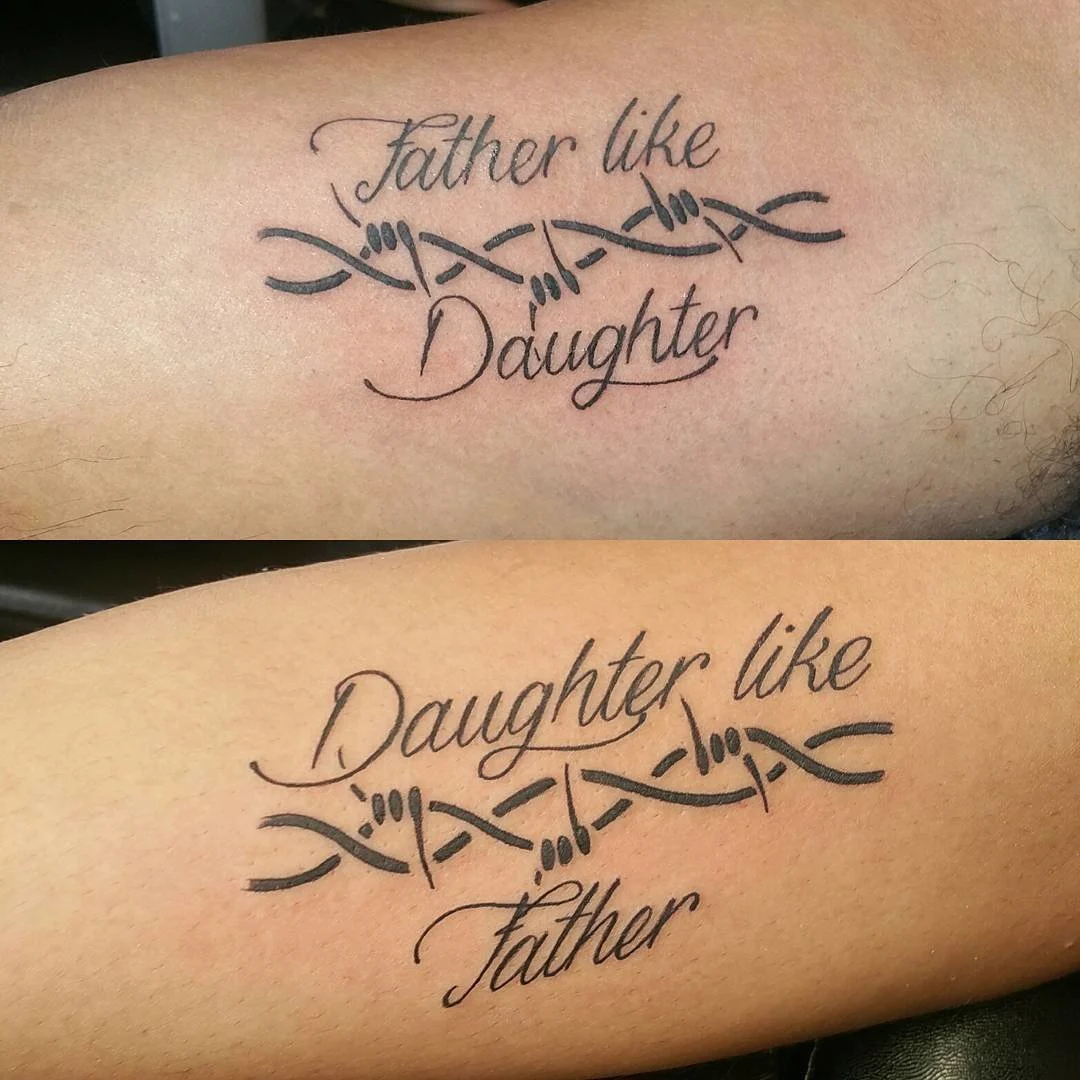 DNA Father-Daughter Tattoos