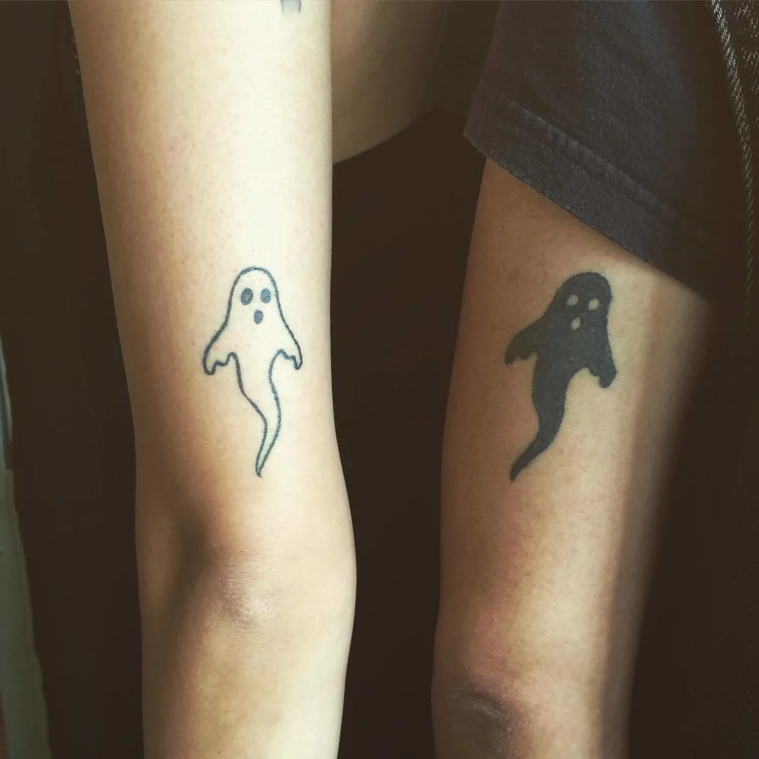 Ghost Father-Daughter Tattoos