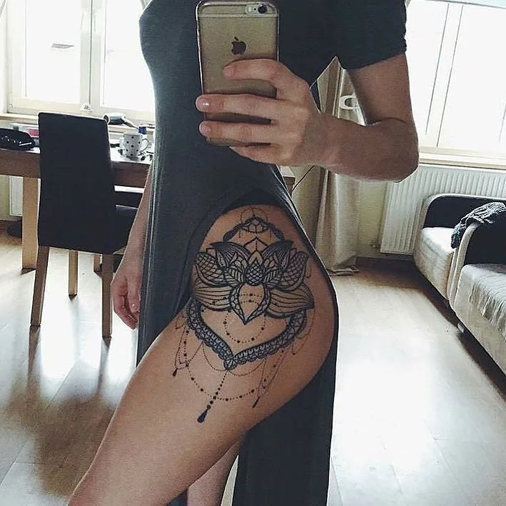 Ornate Hip Tattoo