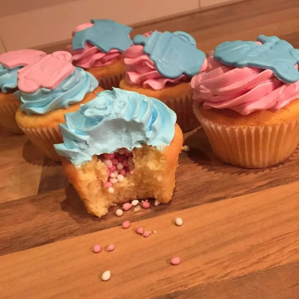 Gender Reveal Cupcakes!