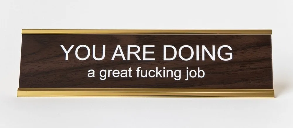 Engraved Office Nameplate