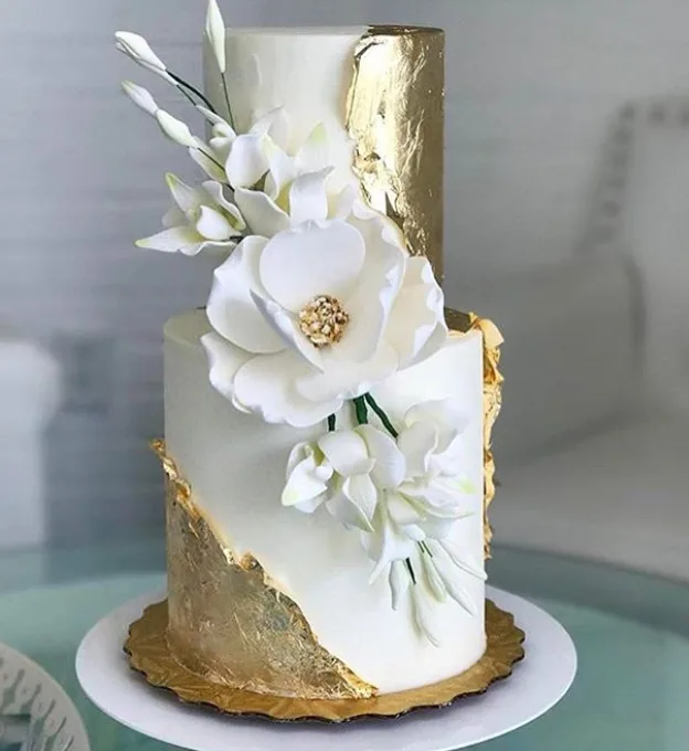 3. White & gold