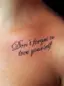 Don’t Forget to Love Yourself Quote Tattoo-placeholder