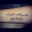 Lights Will Guide You Home Quote Tattoo-placeholder