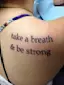 Take a Breath & Be Strong Quote Tattoo-placeholder