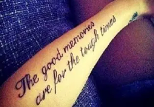 The Good Memories Are for the Tough Times