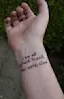 I Am Not Afraid to Walk This World Alone Quote Tattoo-placeholder