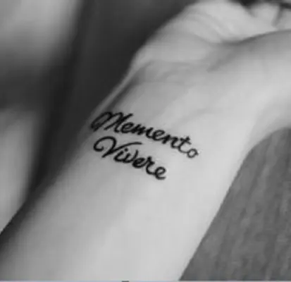 Memento Vivere Tattoo