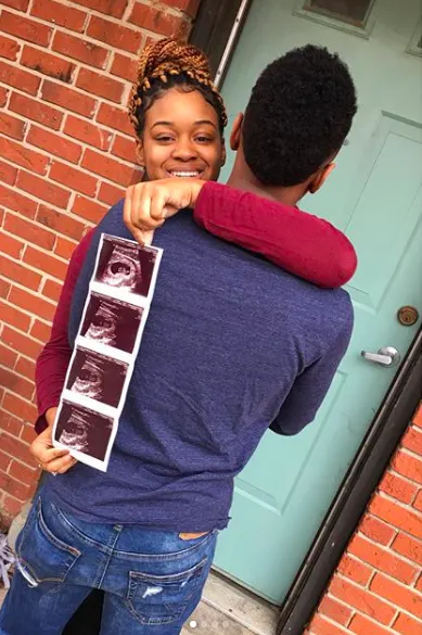 Happy pregnancy announcement.
