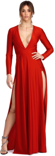ugly red prom dress