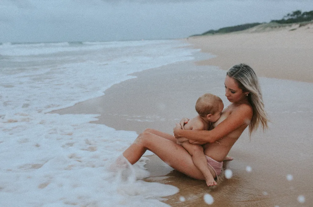 Cary's shoot wasn't originally supposed to be nude, but one mom asked if she could strip down.