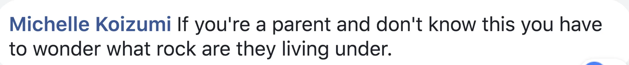 There were also some who believe parents who don't already know these things are just being willfully ignorant.