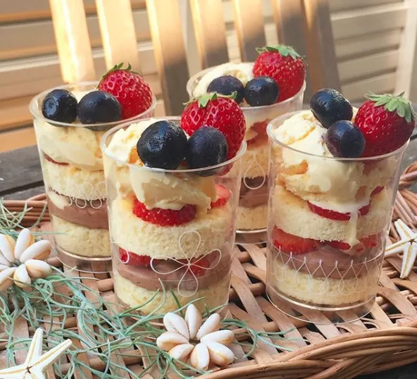 Cake & Fruit Parfaits