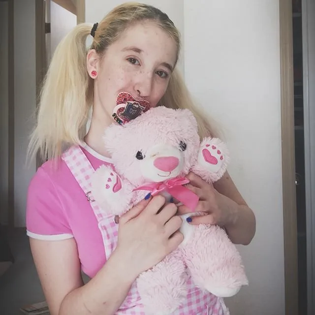 Hart is part of the adult baby diaper lovers (ABDL) community and enjoys role playing as a baby.