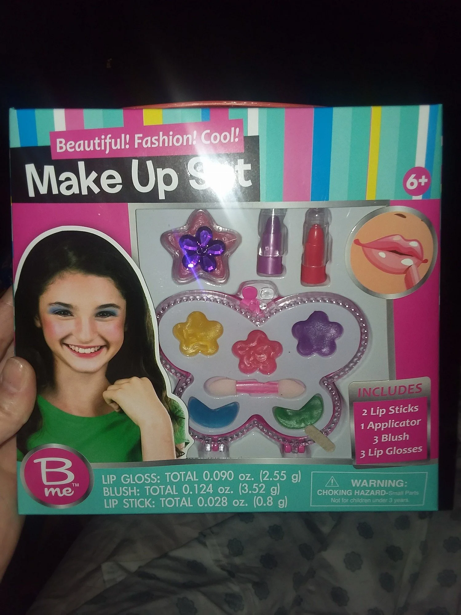 Tony and Kylie Cravens say they bought their 3-year-old daughter, Lydia, a kids' makeup kit from Family Dollar.