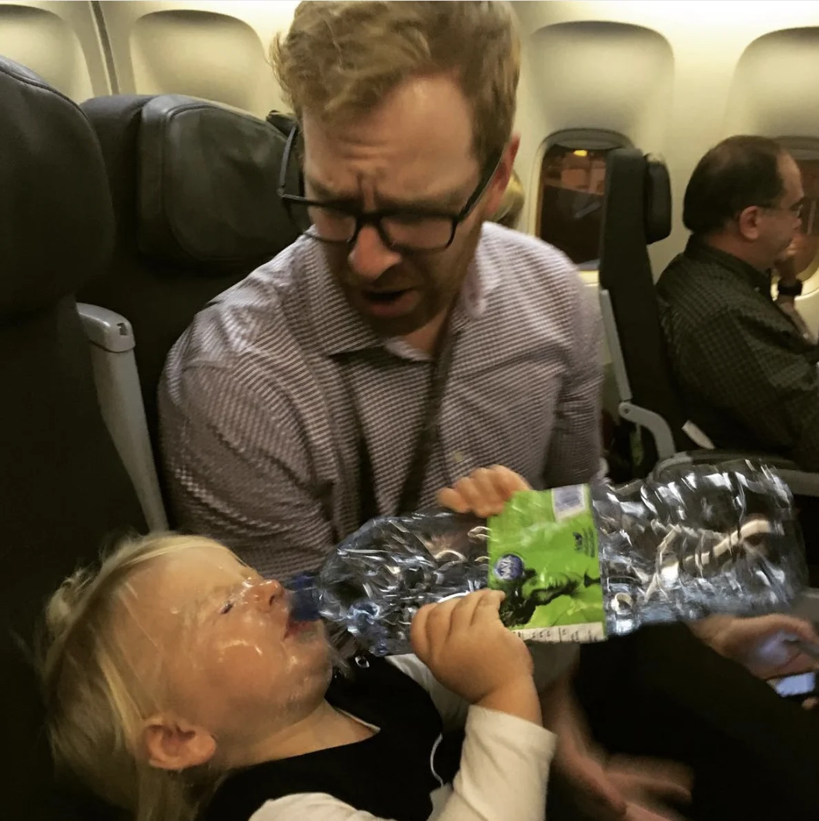 Water Bottle Dad Fail