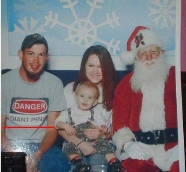 Christmas Picture Dad Fail