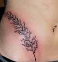 Branch Hip Tattoo