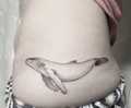 Humpback Whale Hip Tattoo
