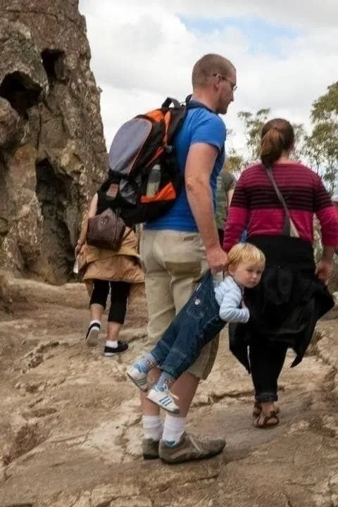 Hiking Dad Fail