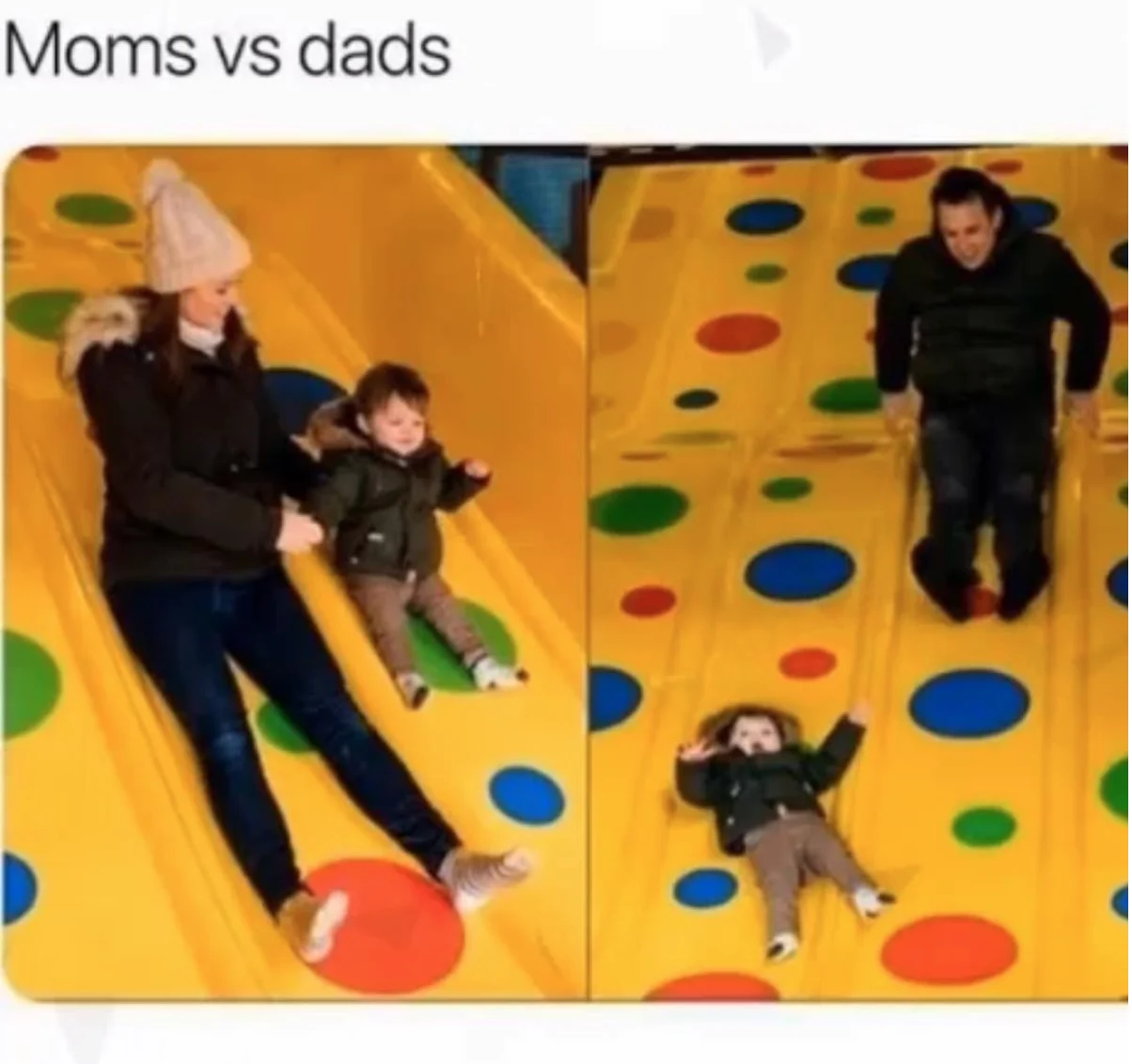 Giant Slide Dad Fail