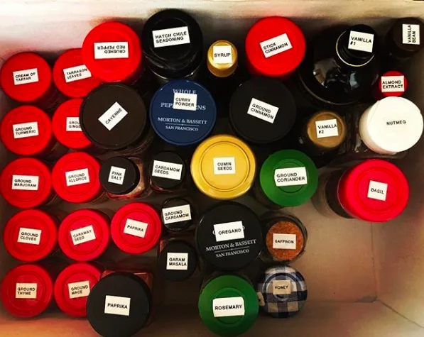 Spice Labels for Lids