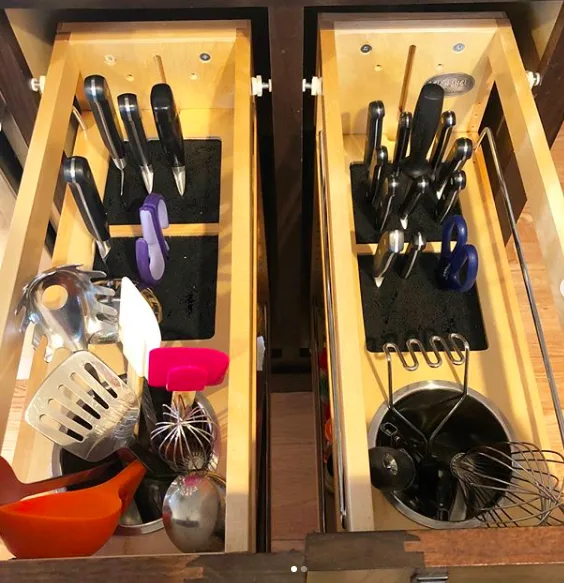 Vertical Knife & Utensil Storage