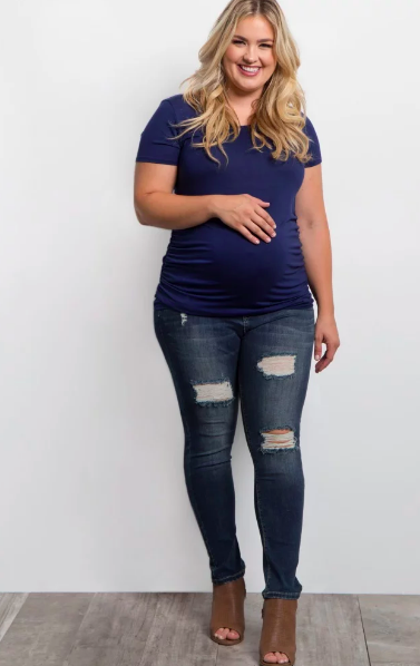 cheap plus size maternity jeans
