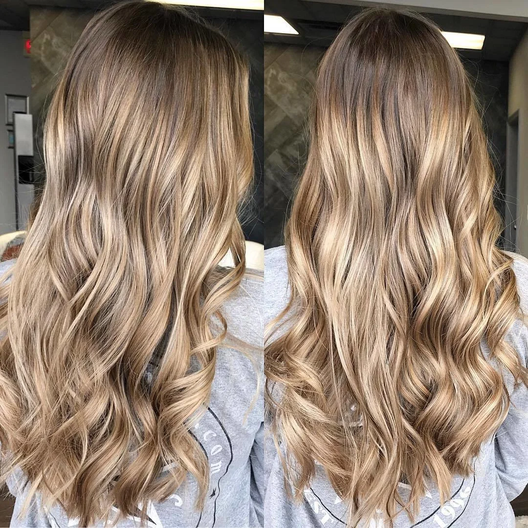 Golden Balayage Hair Color