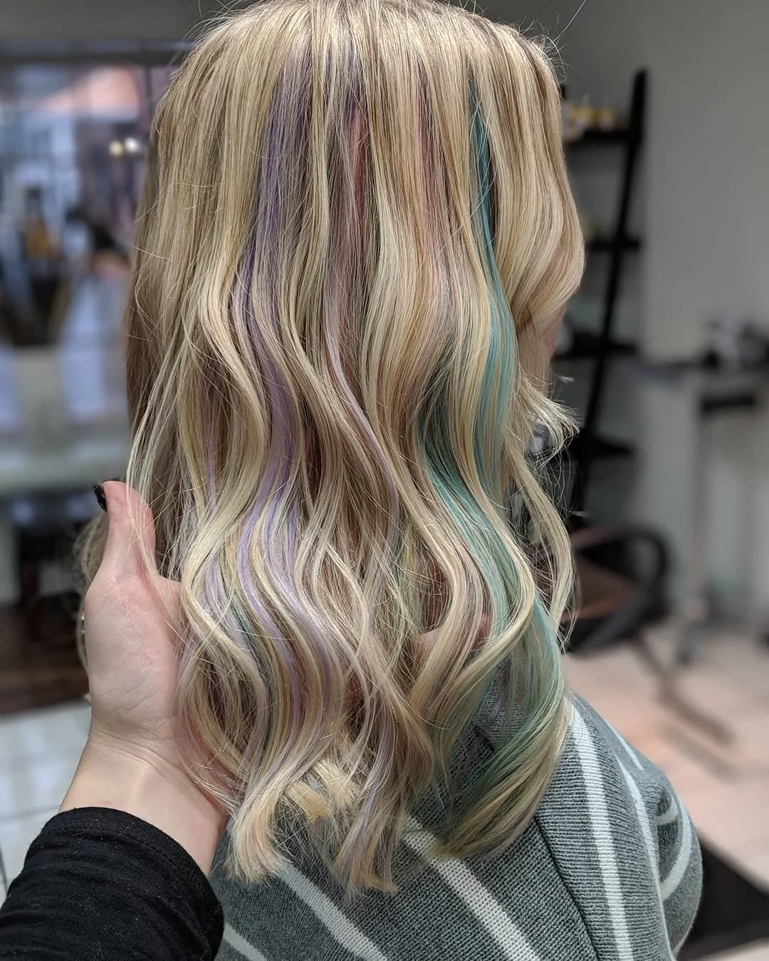 Pastel Rainbow Hair Color