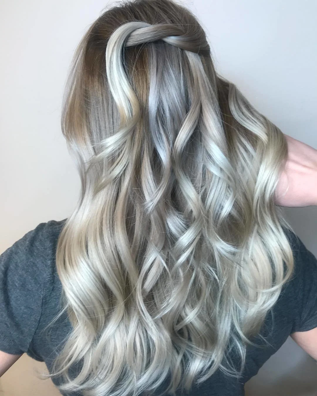 Dusty Platinum Hair Color